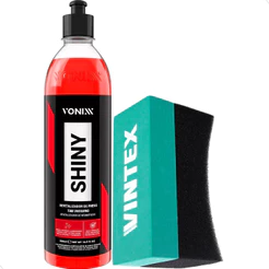 Shiny Revitalizador De Pneu 500ml Vonixx + Aplicador Vintex