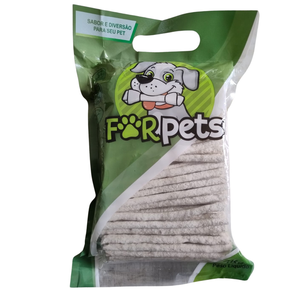 Petisco Palito Osso Couritos Couro 1kg Cães Pet Forpets