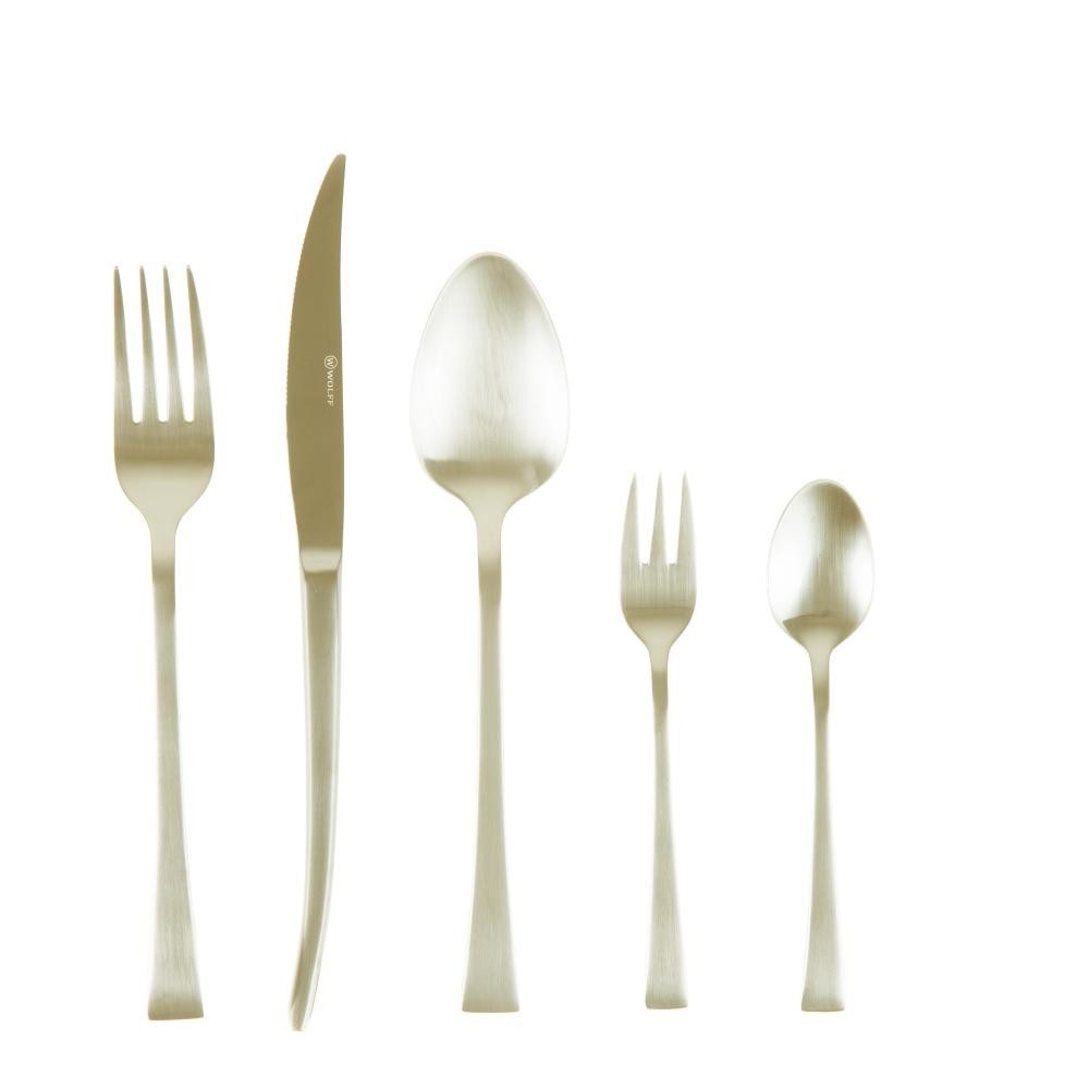 Faqueiro 30 Peças Wolff Berna de Aço Inox Champanhe Fosco em Oferta na Shopee