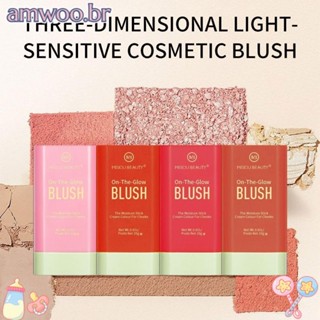 AMWOO Contour Shadow Cheek Blusher , Ferramentas Cosméticas De Longa Duração Blush Stick , Portátil Fácil De Usar Maquiagem Natural Suave Bochechas E Lábios Da Caneta