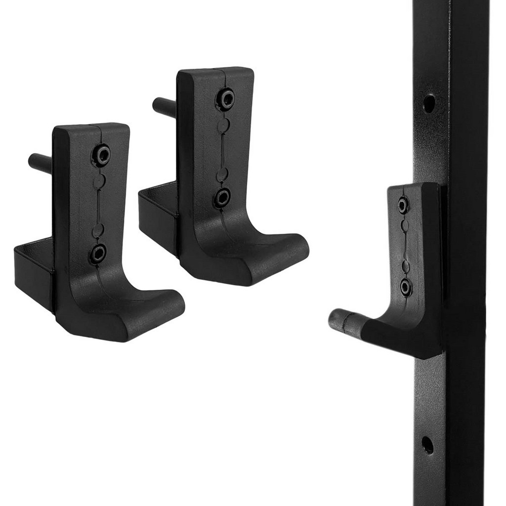 Suporte Gancho Profissional P/ Barra Power Rack 50x50mm Musculação Cross