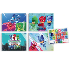 CADERNO CARTOGRAFIA ESPIRAL 60F PJ MASKS 10515 - UNITÁRIO E SORTIDO