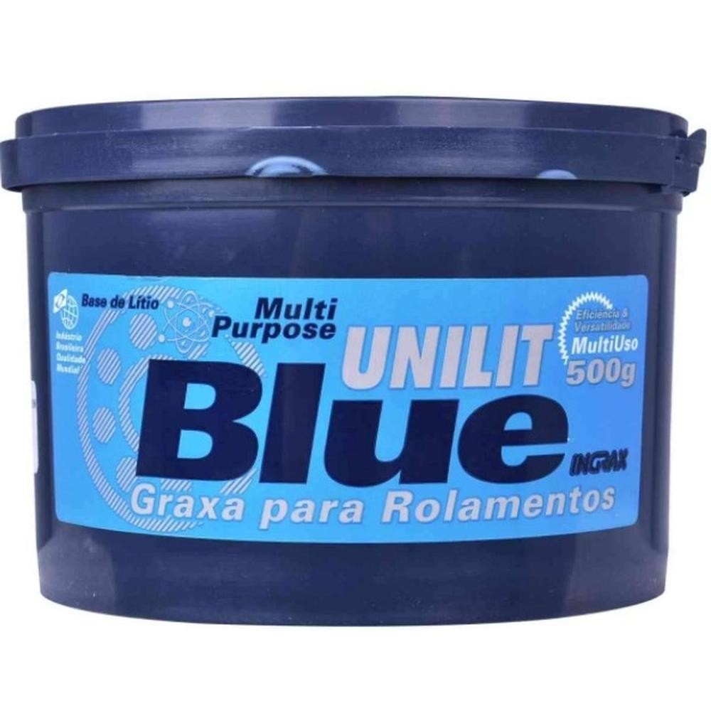 GRAXA ROLAMENTOS UNILIT 500G BASE LITIO 150°(AZUL) INGRAX