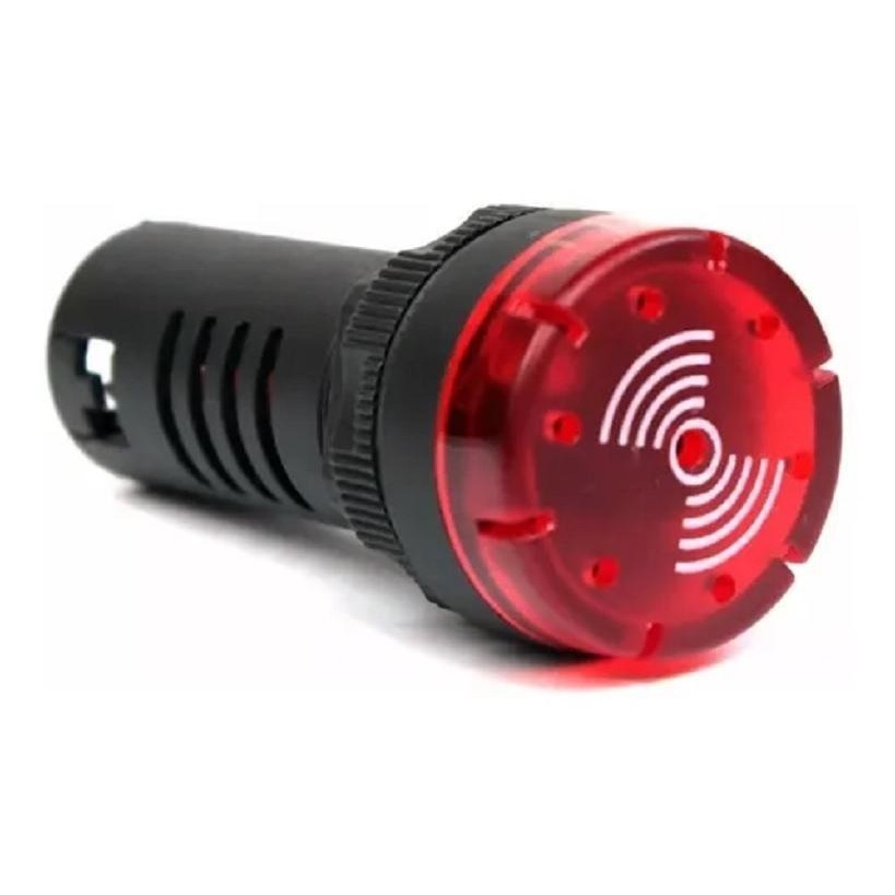 Sinaleiro Sonoro 22Mm Led Vm 220V Jad16 Metaltex