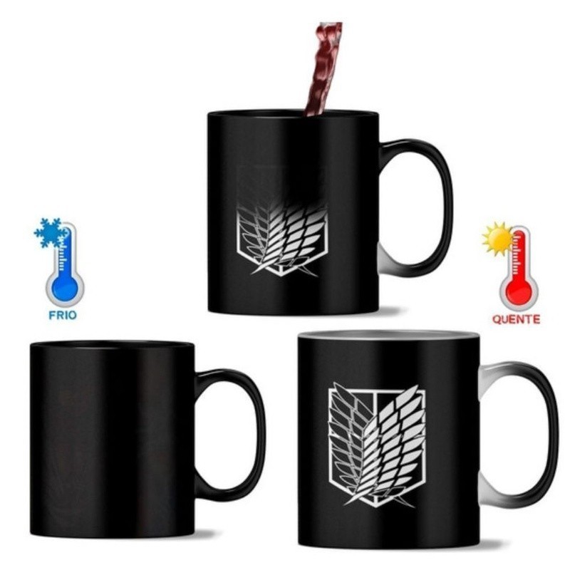 Caneca Mágica Asas da Liberdade - Attack on Titan (termossensível)