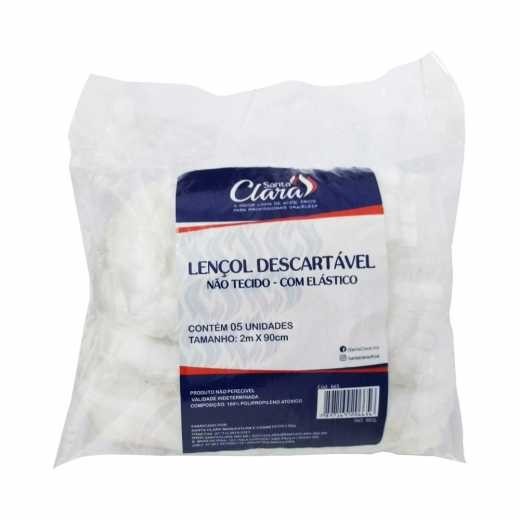 Lençol Descartavel Não Tecido - Com Elastico 15 Unidades - Santa Clara em Oferta na Shopee