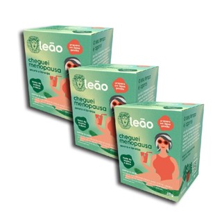 Chá Matte Leão Cheguei Menopausa Amora E Laranja 10 S kit 3