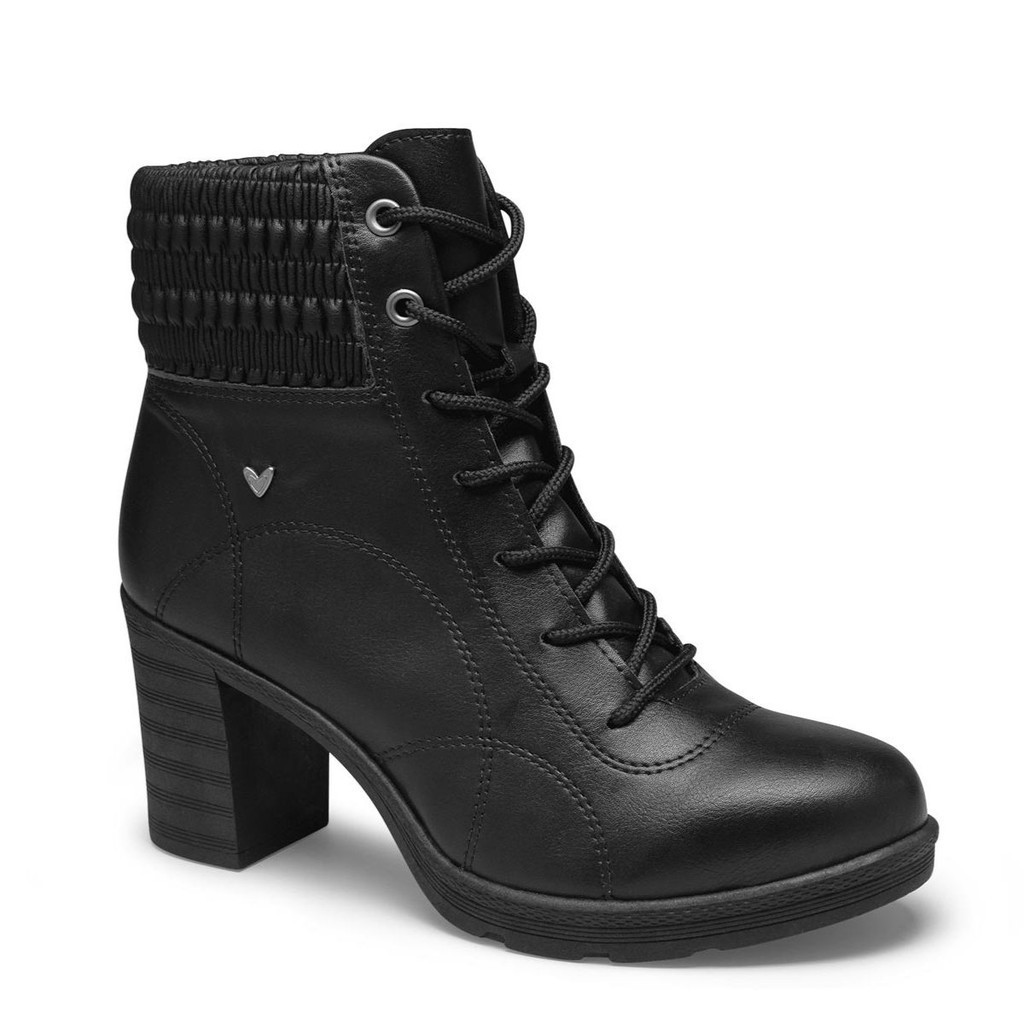 Bota Feminina Mississipi Coturno Salto Médio Alto Bloco Tendencia MI721
