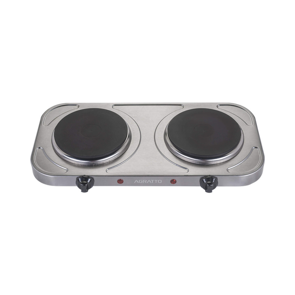 Fogão Elétrico De Mesa Portátil Agratto 110V 2000W 2 Bocas FM-01 - 4917