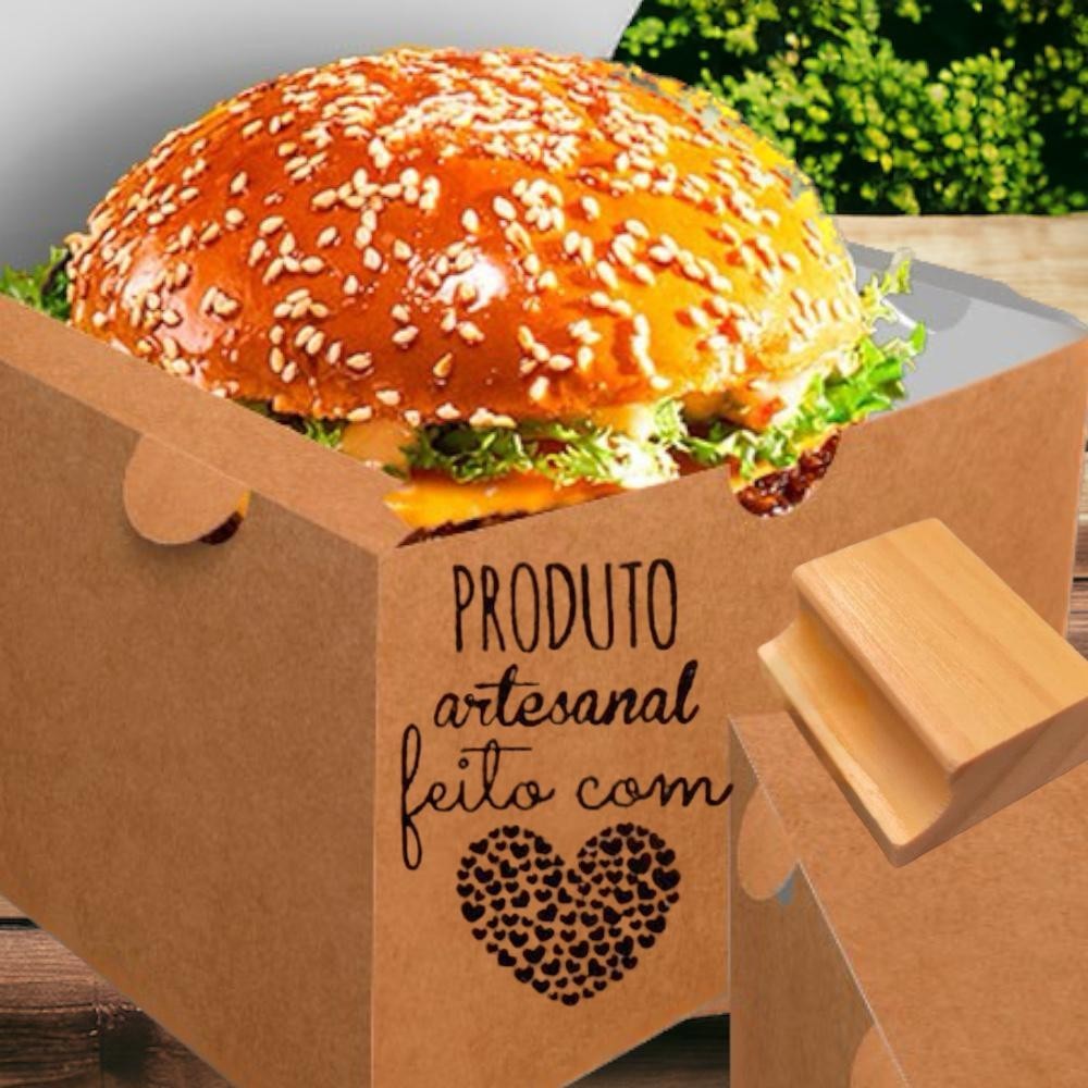 CARIMBO PARA EMBALAGENS TAGS KRAFT SACOLAS CAIXAS PRODUTO ARTESANAL FEITO COM