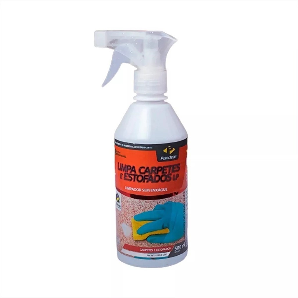 Limpa Carpetes, Tapetes E Estofados Lp - Pisoclean - 500ml