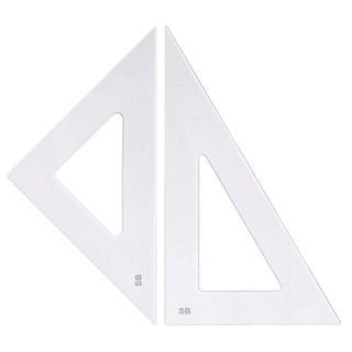 CONJ-ESQUADROS-ACRILICOS-45-+-60-DESENHO-TECNICO em Oferta na Shopee