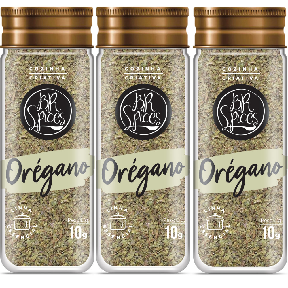 Kit com 3 Orégano 10g BR Spices