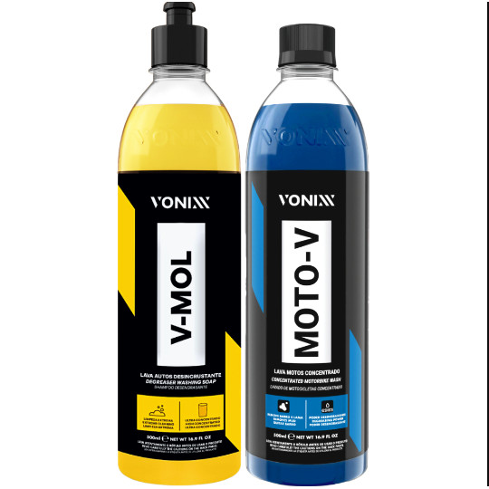 Kit Vonixx - para Lavar Carro e Moto V-Mol Moto-V 500ml