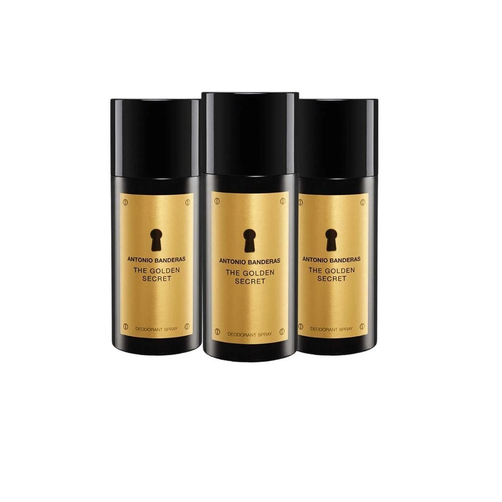 Antonio Banderas Kit 3un Deo The Golden Secret 150ml - Beauty