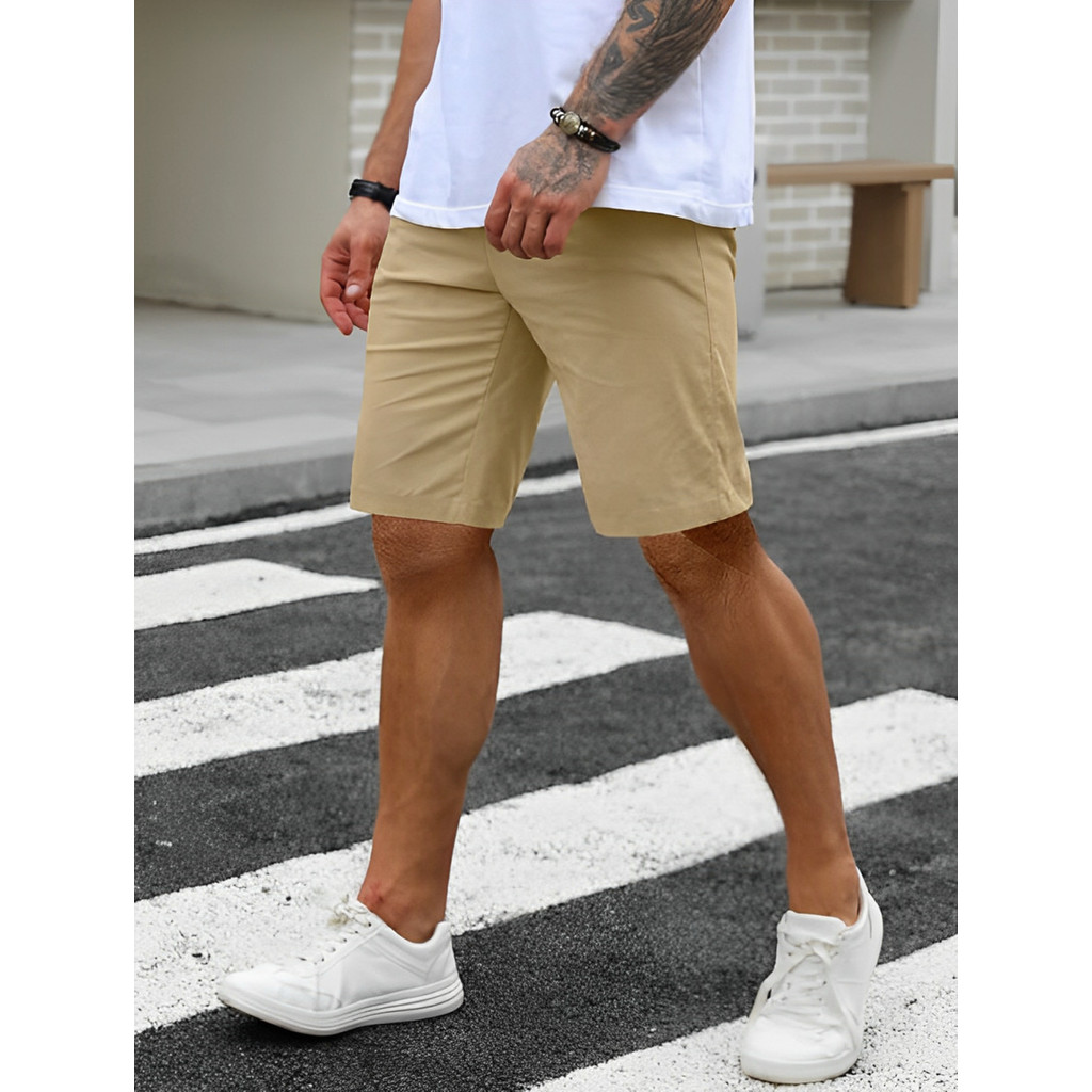Bermuda Masculina Sarja Sport Fino Chino Com Lycra 900118