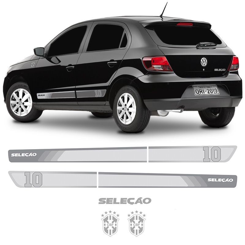 Faixa Gol Seleção Compativel 2013 2014 2015 2015 2016 Adesivo Prata em Oferta na Shopee
