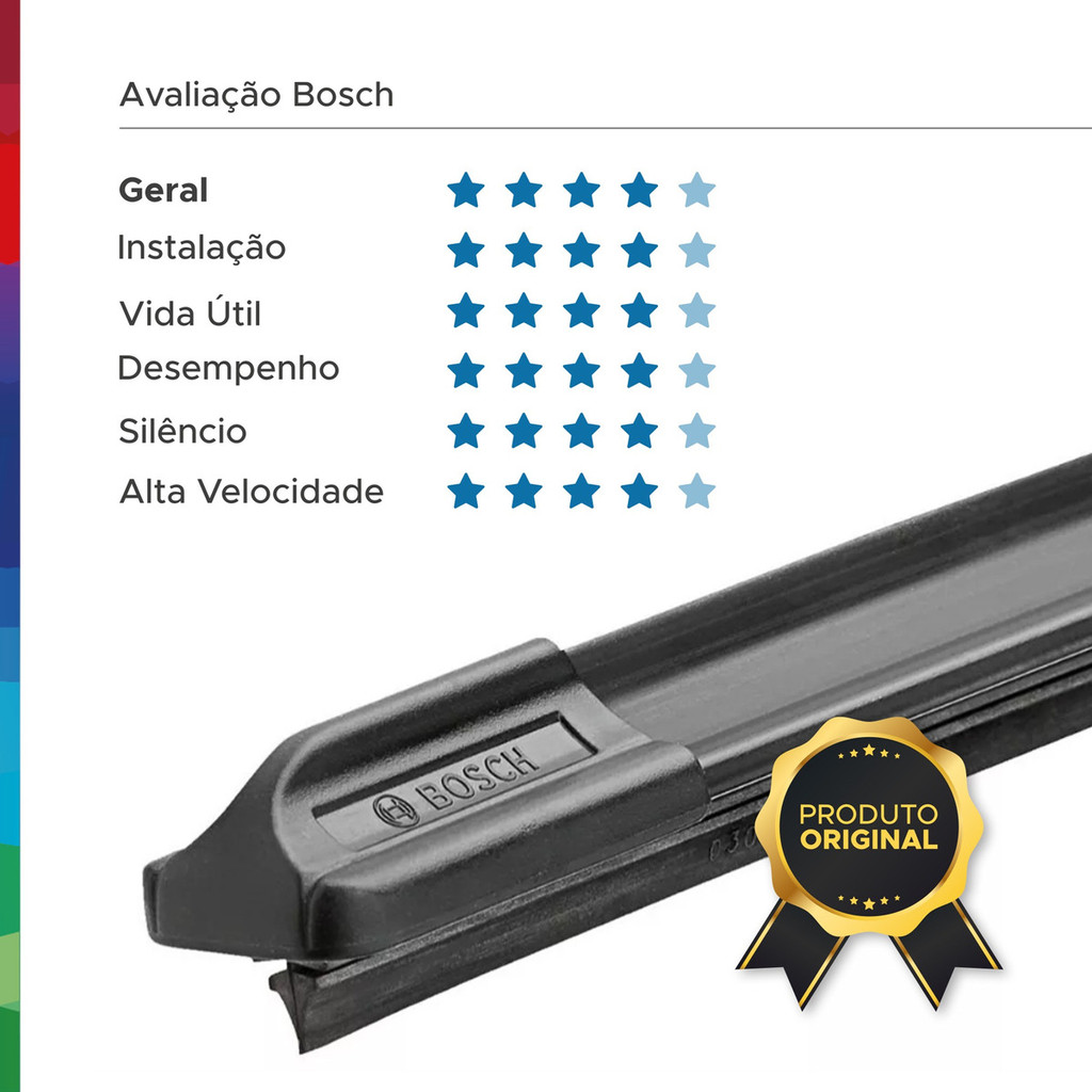 Detalhes do Par Palheta Parabrisa Bosch Vw Up 2014 2015 2016 2017 2018  Bosch