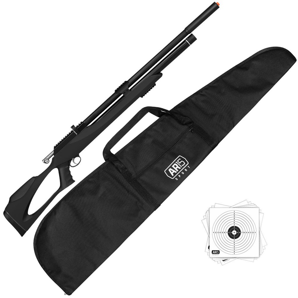 Carabina Pcp 5.5mm M25 Thunder Black Artemis +10Alvos e Capa em Oferta na Shopee