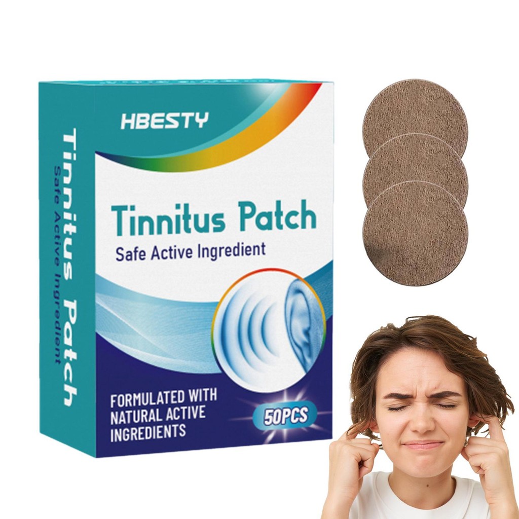 Patches De Alívio De Zumbido , 50 Peças , Ajudante Auditivo , Ingredientes Naturais Remendos De Ouvido keabr
