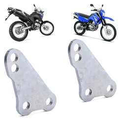 Kit Baixar Diminuir Suspensão Altura Regulável Prata Xtz 250 cc Lander Tenere Dog Bone Rebaixador Traseira 2011 a 2025