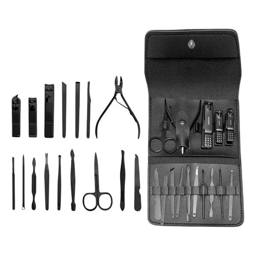 Kit Conjunto Manicure Profissional Completo 16 Peças Estojo Premium