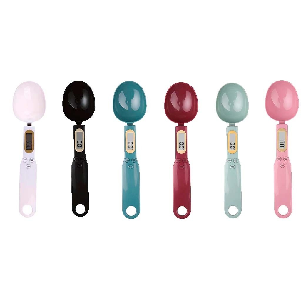 Colher Balança Digital LCD Com Balança Até 500g Utilidade na Cozinha Medidora para Diversos Grãos