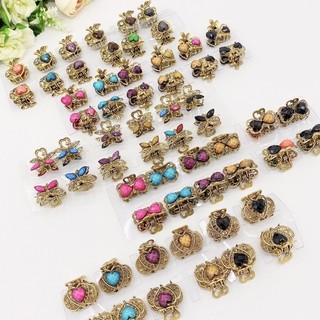 Mini Piranhas de Metal Para Cabelo – Acessórios Femininos de Moda/ Presilhas Pequenas Col…