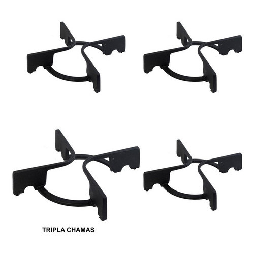 Kit Grade Trempe Ferro Fogão Atlas Dako 4 Unidades Tc Tripla Chama