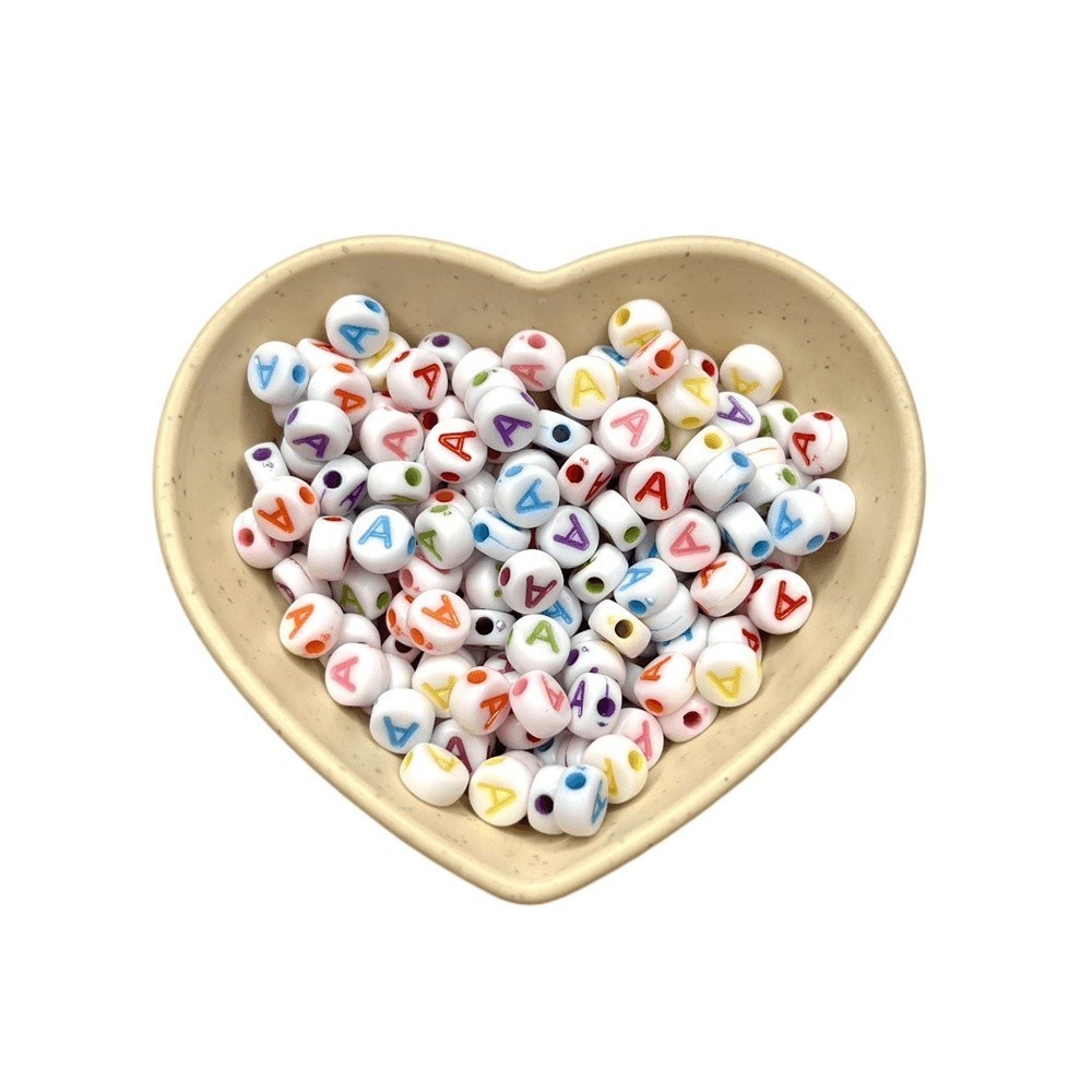 Miçangas Infantil Letras 50Pçs/100Pcs/200Pcs -Colorido- Você pode escolher qualquer letra que quiser em Oferta na Shopee