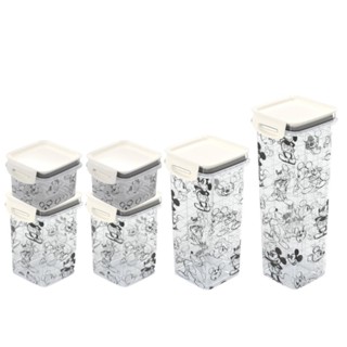 Kit de Potes Herméticos com Trava Mickey 6 Peças Plasútil