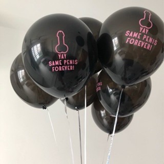 10 Unidades Balao Same Penis Forever - Bexiga Latex Preto em Oferta na Shopee