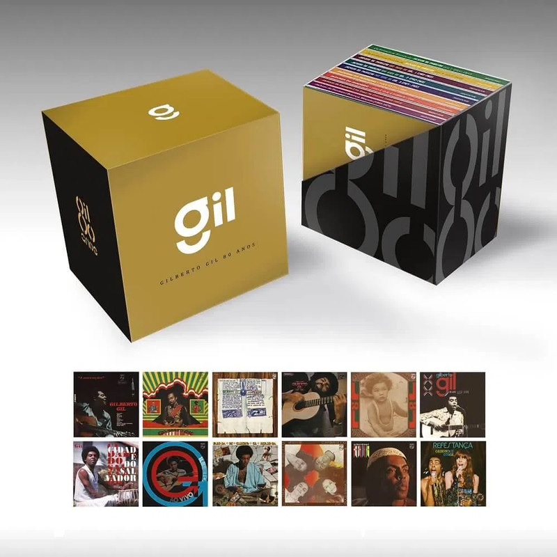 CD Gilberto Gil - BOX 12 CDS GILBERTO GIL - GIL 80 ANOS