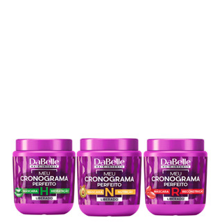 Kit DaBelle Hair Intense Meu Cronograma Perfeito - 3 Máscaras 400g