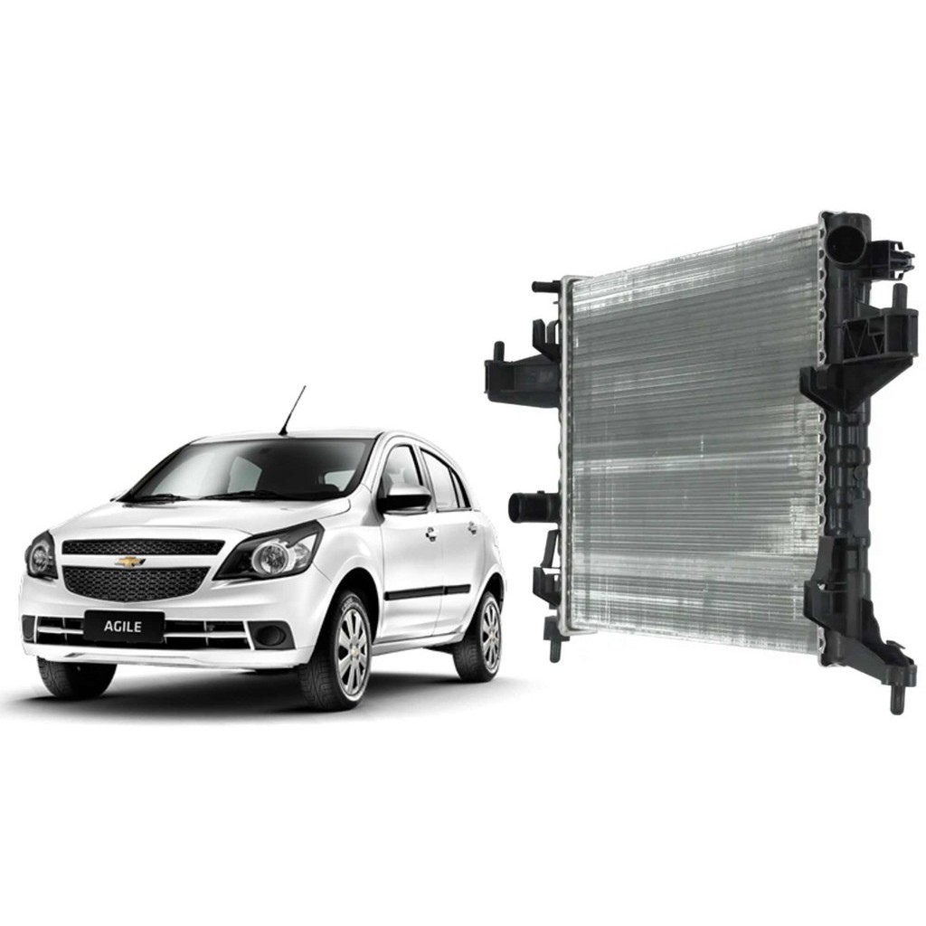 Radiador de Água Chevrolet Agile 2011 a 2019 Manual c/s Ar - Barra Parts - 94715928