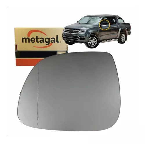Lente Retrovisor Com Base e Desembaçador Amarok  2010 a 2019