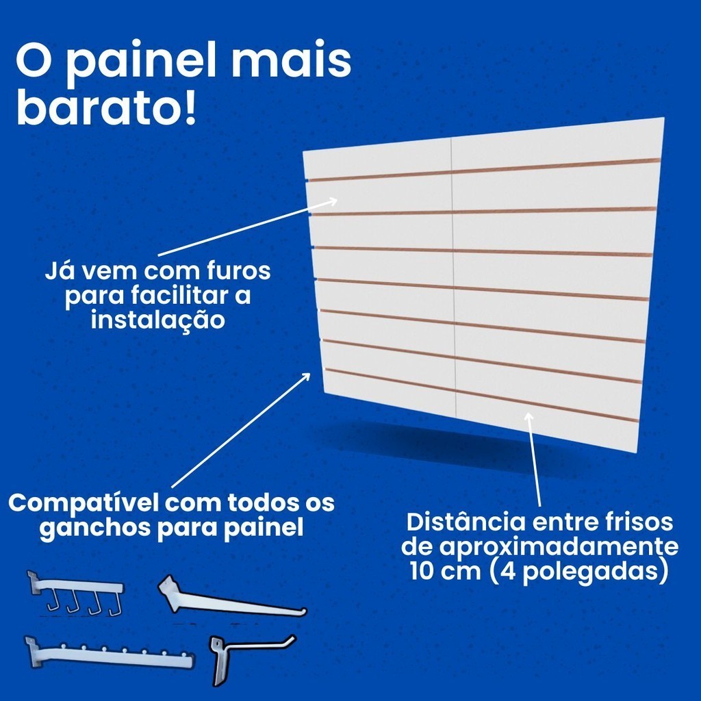 Detalhes do Painel canaletado 90x240 Preto mdf canaletado E-nichos