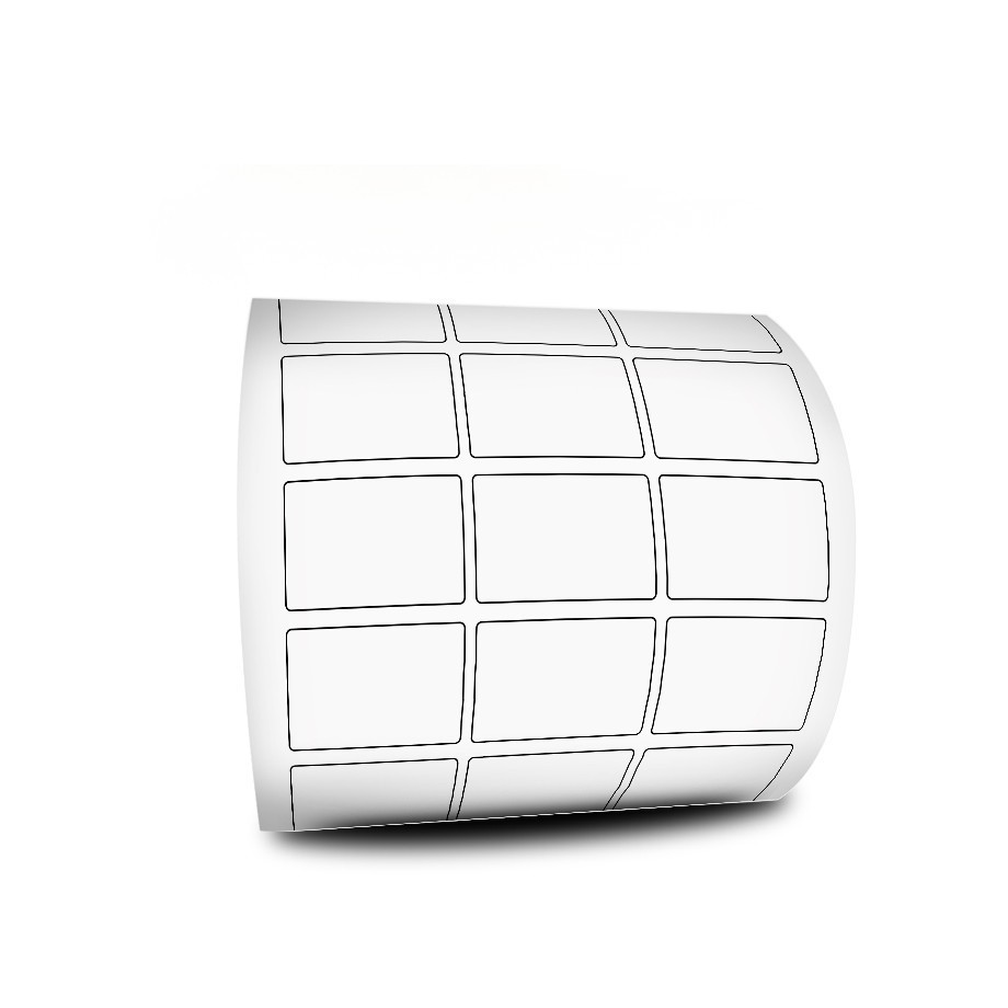 1 Rolo de Etiqueta BOPP FOSCO 33x22 3 Colunas 4000 Un + 1 Ribbon