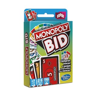 JOGO MONOPOLY BID COPAG 110 CARTAS BARALHO DIVERSÃO BRINCADEIRA FAMÍLIA COMPRA VENDA PROPRIEDADES em Oferta na Shopee