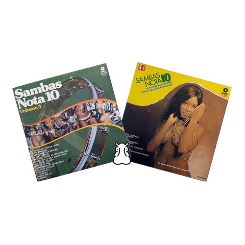 2 Lps Sambas Nota 10 E Sambas Nota 10 Vol 3 Disco De Vinil
