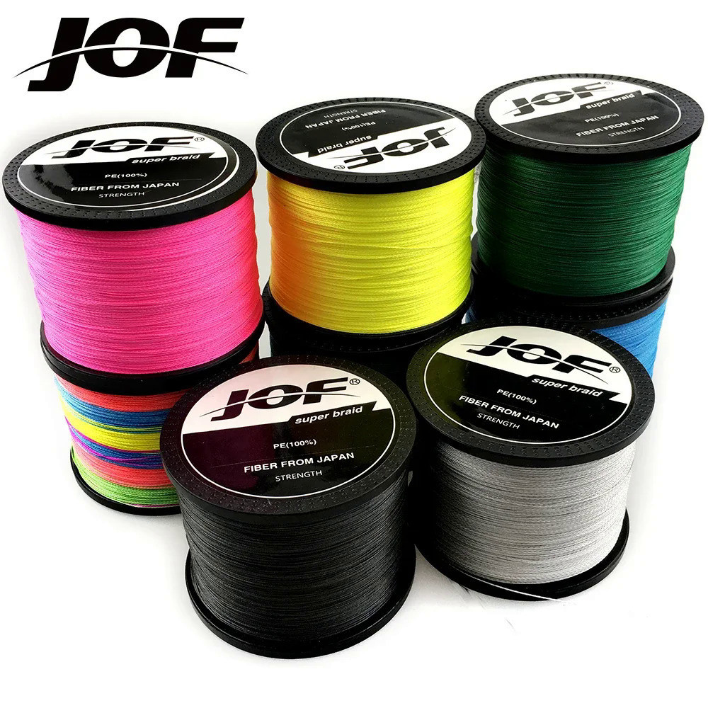 NEW JOF Braided Fishing Line 8 Strands 4 Strands 500M Saltwater Freshwater Fishing Cord linha multifilamento 8 fio 4 fio