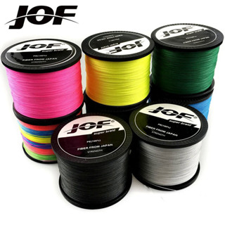NEW JOF Braided Fishing Line 8 Strands 4 Strands 500M Saltwater Freshwater Fishing Cord linha multifilamento 8 fio 4 fio em Oferta na Shopee