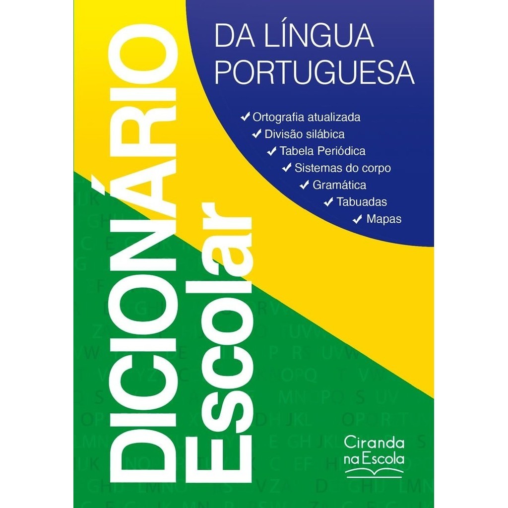 Dicionário escolar da Língua Portuguesa, Amarelo | Ciranda Cultural em Oferta na Shopee