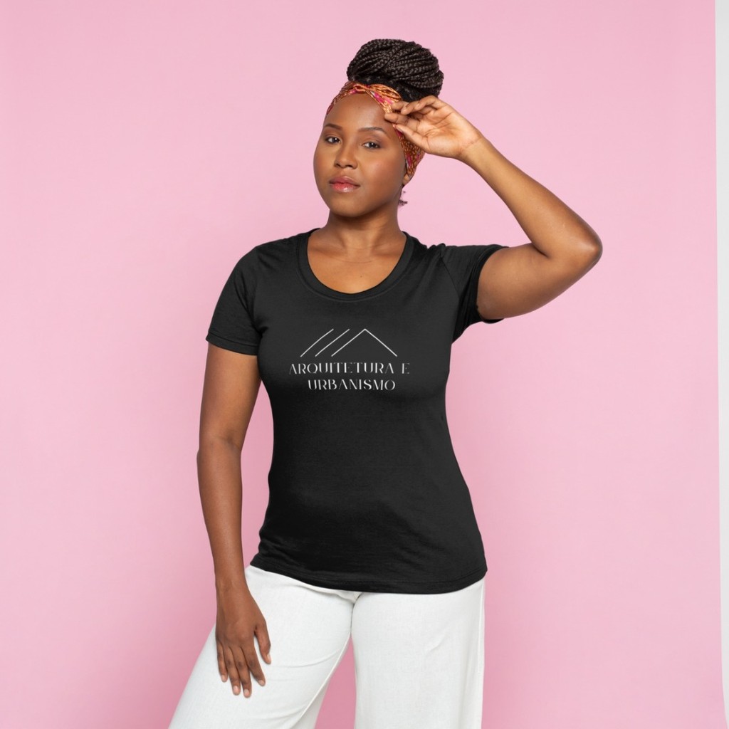 Camiseta Algodão Feminina Masculina Estampada Arquitetura e Urbanismo Faculdade