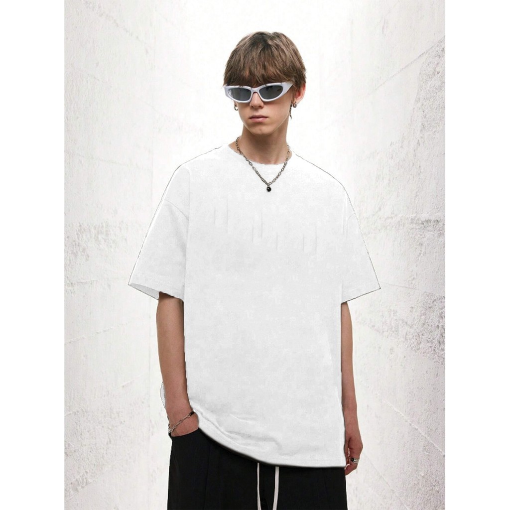 T Shirt Branco Plus Size Camiseta Confortável Blusa Oversized Longa Despojada Larga Esportiva Lisa