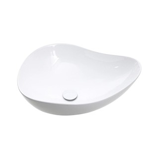Cuba de Apoio para Banheiro Oval Louça Cerâmica Ambar Pingoo - Branco em Oferta na Shopee