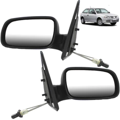 PAR Retrovisor Gol 2 Portas 1999 2000 2001 02 03 04 05 06 07 08 Com Controle