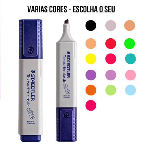 Marca Texto STAEDTLER Textsurfer Marcadores - CINZA Marca texto Cinza Marcador Cinza Marca texto Pastel