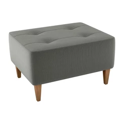Puff Piva Suede Cinza