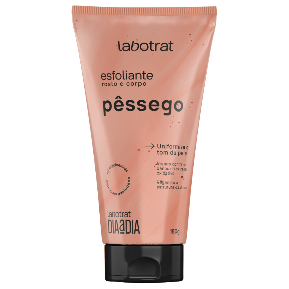 Esfoliante Rosto e Corpo Pêssego Anti-idade Labotrat 150g em Oferta na Shopee